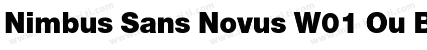 Nimbus Sans Novus W01 Ou Blk字体转换